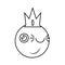 Emoji king icon