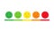 Emoji rating scale or reviews