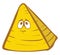 Emoji of a sad pyramid, vector or color illustration