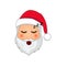 Emoji Santa Claus. Winter Holidays Emoticon. Santa Clause in asleep emoji icon
