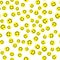 Emoji seamless pattern background. Simple smile yellow emoticons. Vector illustration