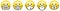 Emoji smiling yellow face icon wearing respirator or face mount nose virus mask. Can be used during coronavirus covid-19 outbreak