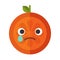 Emoji - tears crying orange. Isolated vector.