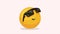 emoji wearing sunglasses character animation