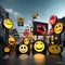 Emojis bringing visibility and character to street signages