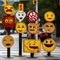 Emojis bringing visibility and vibrancy to street signages