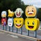 Emojis bringing visibility and vibrancy to urban signposts