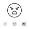 Emojis, Emotion, Faint, Feeling Bold and thin black line icon set