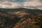 Emory Peak Trail Cuts Across Brown Hillside