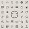 emote indifference outline icon. Detailed set of minimalistic line icons. Premium graphic design. One of the collection icons for