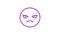 Emoticon angry. Animated doodle emoticon. Alpha channel