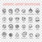 Emoticon artistic artist vector emoji Smile icon set for web