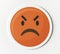 Emoticon emoji angry face icon