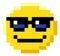 Emoticon Face Pixel Art 8 Bit Video Game Icon