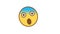 Emoticon scared. Animated Emoticons. Alpha channel