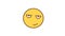 Emoticon serious winks. Animated Emoticons. Alpha channel
