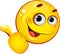 Emoticon showing thumb up