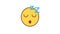 Emoticon sleeping. Animated Emoticons. Alpha channel