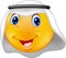 Emoticon smiley with Arabic dress