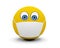 Emoticon smiley with medical mask protecting from coronavirus covid-19