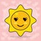 emoticon sun love eyes