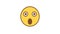 Emoticon surprised. Animated Emoticons. Alpha channel