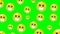 Emoticons emoji with face masks sick disease illness suffer animation green screen