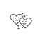 Emoticons heart friendship icon. Element of friendship icon