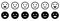 Emoticons Line and Silhouette Icon Set. Positive, Happy, Smile, Sad, Unhappy Faces Pictogram. Simple Emoji Collection