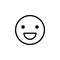 Emotion smile icon. Element of minimalistic icons for mobile concept and web apps. Thin line icon for website design and developme