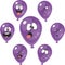 Emotion violet balloon set 005