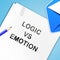 Emotion Vs Logic Report Depicts The Logical Compared With Emotional Mind - 3d Illustration