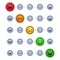 Emotional scale. Customer satisfaction meter. Mood indicator with different emotion measurement from happy to sad