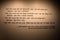 Emotional words that move the reader, United States Holocaust Memorial Museum, Washington,DC 2017