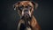 Emotionally Charged Boxer Dog Portrait In Hyperrealistic 8k Resolution