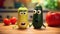 Emotionally Charged Candid Moments: Vegetable Characters In Cinema4d