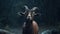 Emotionally Charged Goat In The Rain Hd Photo With Unreal Engine 5