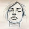 Emotionally Charged Portraits: A Beautiful Jennifer\\\'s Face In Layers And Lines