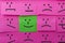 Emotions concept. Background of Sticky Notes.