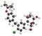 Empagliflozin diabetes drug molecule