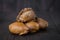 Empanadas - Argentine fried meat pies.wooden background