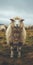 Empathetic Sheep: A Colorized Portrait In A Field