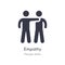 empathy outline icon. isolated line vector illustration from people skills collection. editable thin stroke empathy icon on white