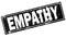 Empathy word with in black frame word