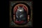the emperor Cat Tarot card illustration generative ai