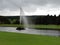 Emperor Fountain in the grounds at the side of Chatsworth House in Derbyshire England United Kingdom