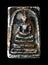 The emperor of Thai Buddhist Amulet with lacquer gilded called Phra Somdej Wat Rakhang