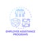 Employee assistance programs concept icon