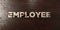 Employee - grungy wooden headline on Maple - 3D rendered royalty free stock image