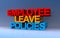 Employee leave policies on blue